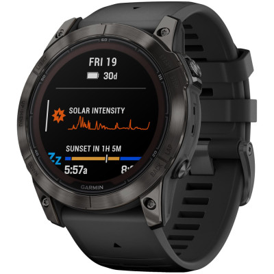 Garmin Fenix 7X Pro Sapphire Solar, 51 мм, серый силикон Garmin Fenix 7X Pro Sapphire Solar, 51 мм, серый силикон