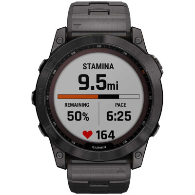 Garmin Fenix 7X Pro Sapphire Solar, 51 мм, темно-серый титан