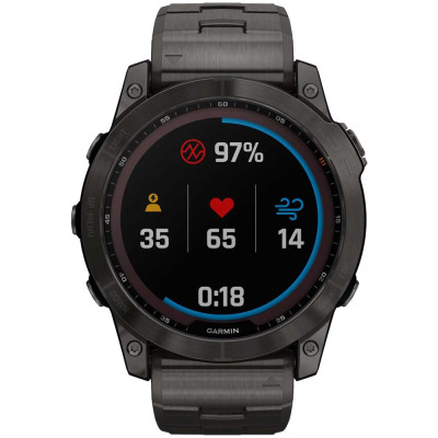 Garmin Fenix 7X Pro Sapphire Solar, 51 мм, темно-серый титан