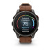 Смарт-часы Garmin Fenix 8 Pro, 47 мм, 22 мм, LTE, Carbon Grey Chestnut Leather, темно-серый
