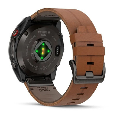 Смарт-часы Garmin Fenix 8 Pro, 51 мм, 26 мм, LTE, Carbon Grey Chestnut Leather, темно-серый Смарт-часы Garmin Fenix 8 Pro, 51 мм, 26 мм, LTE, Carbon Grey Chestnut Leather, темно-серый
