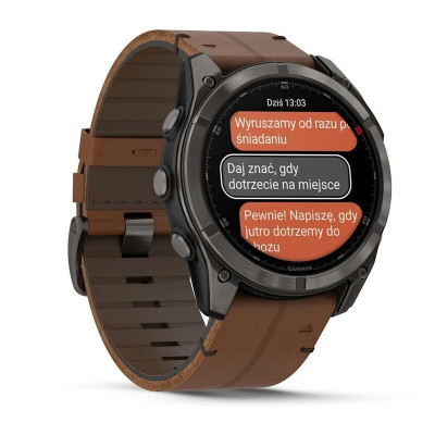 Смарт-часы Garmin Fenix 8 Pro, 51 мм, 26 мм, LTE, Carbon Grey Chestnut Leather, темно-серый Смарт-часы Garmin Fenix 8 Pro, 51 мм, 26 мм, LTE, Carbon Grey Chestnut Leather, темно-серый