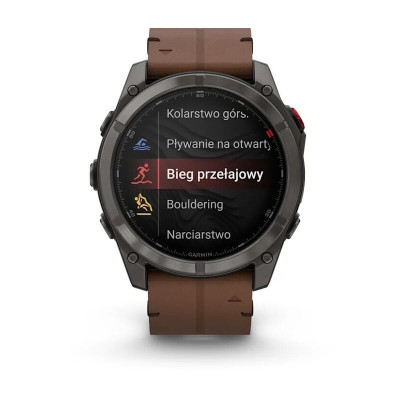 Смарт-часы Garmin Fenix 8 Pro, 51 мм, 26 мм, LTE, Carbon Grey Chestnut Leather, темно-серый Смарт-часы Garmin Fenix 8 Pro, 51 мм, 26 мм, LTE, Carbon Grey Chestnut Leather, темно-серый