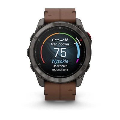 Смарт-часы Garmin Fenix 8 Pro, 51 мм, 26 мм, LTE, Carbon Grey Chestnut Leather, темно-серый Смарт-часы Garmin Fenix 8 Pro, 51 мм, 26 мм, LTE, Carbon Grey Chestnut Leather, темно-серый