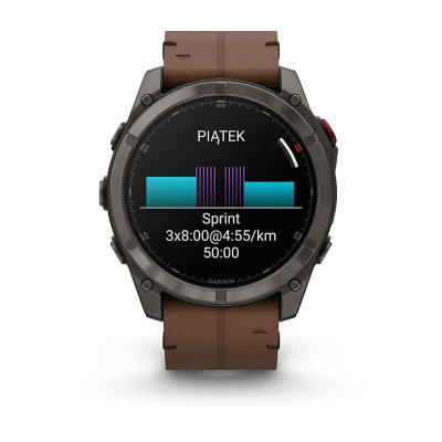 Смарт-часы Garmin Fenix 8 Pro, 51 мм, 26 мм, LTE, Carbon Grey Chestnut Leather, темно-серый Смарт-часы Garmin Fenix 8 Pro, 51 мм, 26 мм, LTE, Carbon Grey Chestnut Leather, темно-серый