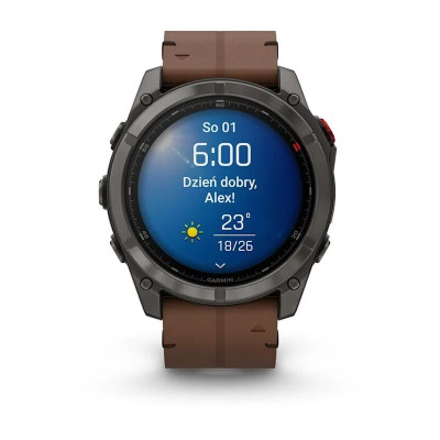 Смарт-часы Garmin Fenix 8 Pro, 51 мм, 26 мм, LTE, Carbon Grey Chestnut Leather, темно-серый Смарт-часы Garmin Fenix 8 Pro, 51 мм, 26 мм, LTE, Carbon Grey Chestnut Leather, темно-серый