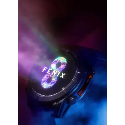 Смарт-часы Garmin Fenix 8, 51 мм, Microled Sapphire, Bluetooth, Carbon Gray, серый карбон