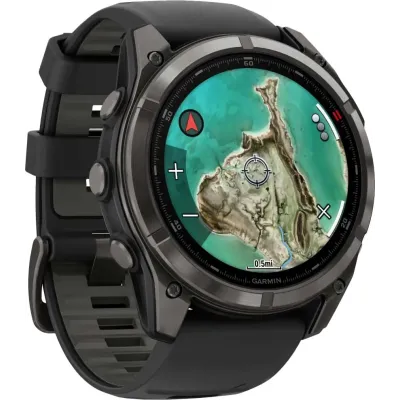 Смарт-часы Garmin Fenix 8, 51 мм, Microled Sapphire, Bluetooth, Carbon Gray, серый карбон