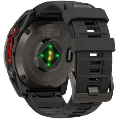Смарт-часы Garmin Fenix 8, 51 мм, Microled Sapphire, Bluetooth, Carbon Gray, серый карбон