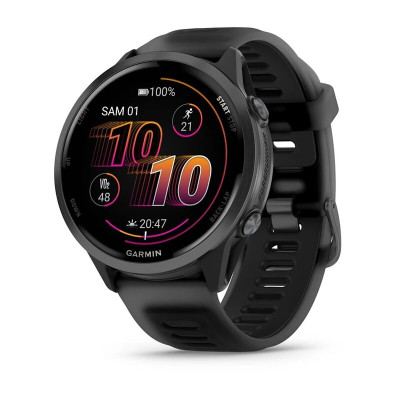 Смарт-часы Garmin Forerunner 570, 47 мм, 22 мм, Bluetooth, Slate Gray with Black Band, Серый сланец с черным ремешком
