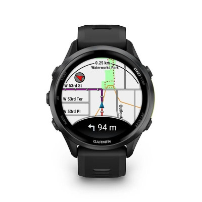 Garmin Forerunner 970 47 мм, Bluetooth, угольно-серый с черным корпусом Garmin Forerunner 970 47 мм, Bluetooth, угольно-серый с черным корпусом