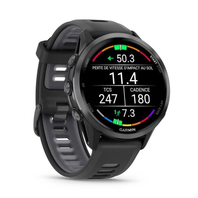 Garmin Forerunner 970 47 мм, Bluetooth, угольно-серый с черным корпусом Garmin Forerunner 970 47 мм, Bluetooth, угольно-серый с черным корпусом