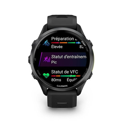 Garmin Forerunner 970 47 мм, Bluetooth, угольно-серый с черным корпусом Garmin Forerunner 970 47 мм, Bluetooth, угольно-серый с черным корпусом