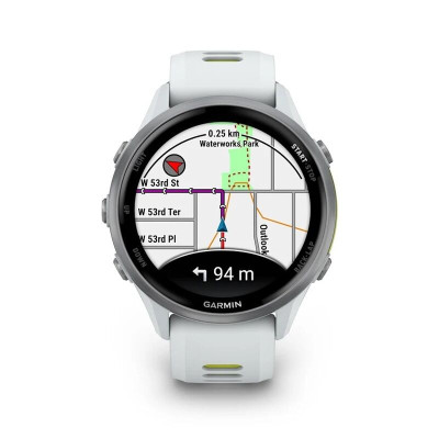 Garmin Forerunner 970 47 мм, Bluetooth, титановый белый с желтым