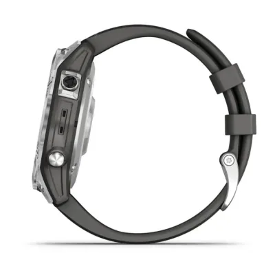 Garmin Fenix 7 47 мм, Silver With Graphite Band