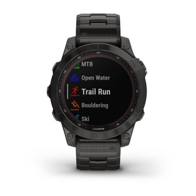 Garmin Fenix 7 Sapphire Solar 47 мм, Gray Titanium Band