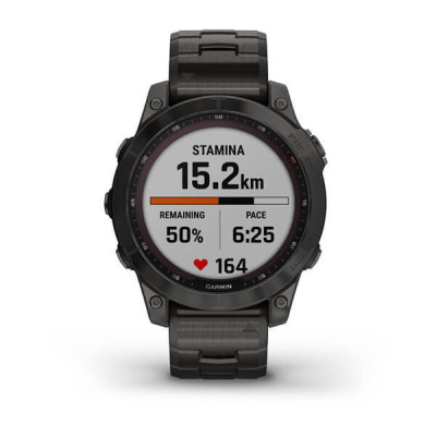 Garmin Fenix 7 Sapphire Solar 47 мм, Gray Titanium Band