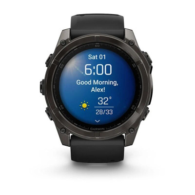 Garmin Fenix 8 51 мм, Bluetooth, титановый угольно-серый Garmin Fenix 8 51 мм, Bluetooth, титановый угольно-серый