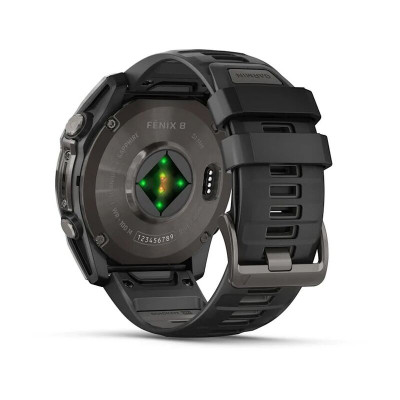 Garmin Fenix 8 51 мм, Bluetooth, титановый угольно-серый Garmin Fenix 8 51 мм, Bluetooth, титановый угольно-серый
