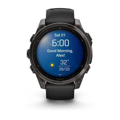 Garmin Fenix 8 47 мм, Bluetooth, титановый угольно-серый Garmin Fenix 8 47 мм, Bluetooth, титановый угольно-серый