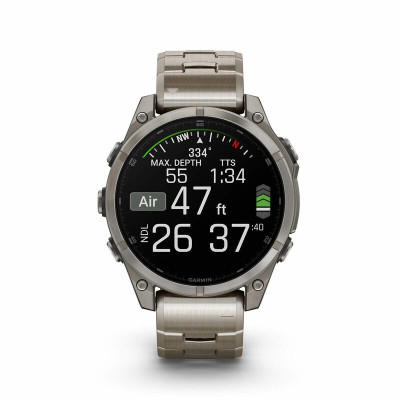 Garmin Fenix 8 47 мм, Bluetooth, титановый графитовый Garmin Fenix 8 47 мм, Bluetooth, титановый графитовый
