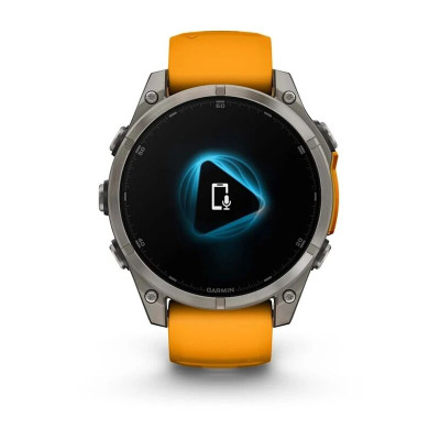 Garmin Fenix 8 47 мм, Bluetooth, титановый серый с оранжевым Garmin Fenix 8 47 мм, Bluetooth, титановый серый с оранжевым