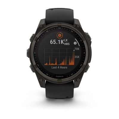 Garmin Fenix 8 47 мм, Bluetooth, титановый угольно-серый с солнечной зарядкой Garmin Fenix 8 47 мм, Bluetooth, титановый угольно-серый с солнечной зарядкой