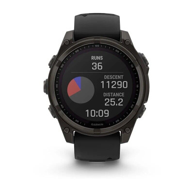 Garmin Fenix 8 47 мм, Bluetooth, титановый угольно-серый с солнечной зарядкой Garmin Fenix 8 47 мм, Bluetooth, титановый угольно-серый с солнечной зарядкой