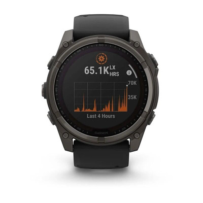 Garmin Fenix 8 51 мм, Bluetooth, титановый угольно-серый с солнечной зарядкой Garmin Fenix 8 51 мм, Bluetooth, титановый угольно-серый с солнечной зарядкой