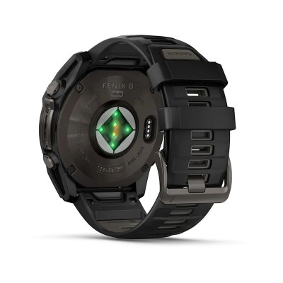 Garmin Fenix 8 51 мм, Bluetooth, титановый угольно-серый с солнечной зарядкой Garmin Fenix 8 51 мм, Bluetooth, титановый угольно-серый с солнечной зарядкой