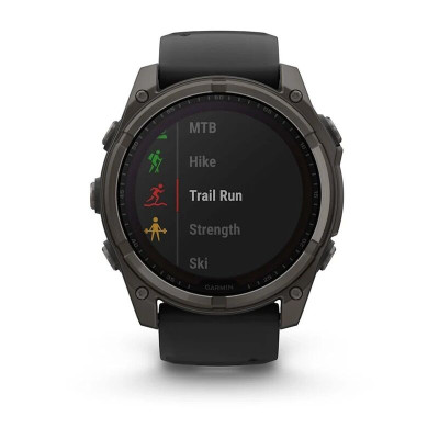 Garmin Fenix 8 51 мм, Bluetooth, титановый угольно-серый с солнечной зарядкой Garmin Fenix 8 51 мм, Bluetooth, титановый угольно-серый с солнечной зарядкой