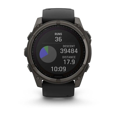 Garmin Fenix 8 51 мм, Bluetooth, титановый угольно-серый с солнечной зарядкой Garmin Fenix 8 51 мм, Bluetooth, титановый угольно-серый с солнечной зарядкой