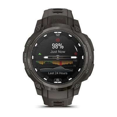 Смарт-часы Garmin Instinct, Crossover AMOLED, 46 мм, Bluetooth, Charcoal Black, черный