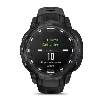 Смарт-часы Garmin Instinct, Crossover AMOLED Tactical, 46.5 мм, 22 мм, Bluetooth, Black Silicone, черный