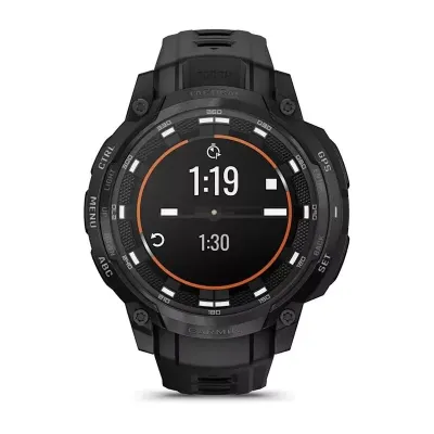 Смарт-часы Garmin Instinct, Crossover AMOLED Tactical, 46.5 мм, 22 мм, Bluetooth, Black Silicone, черный
