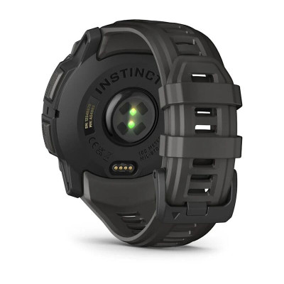 Смарт-часы Garmin Instinct 3, 45 мм, 22 мм, Bluetooth, Whitestone/Bolt Blue, Светло-серый