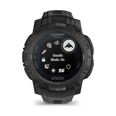 Garmin Instinct 3 Solar Tactical Edition 45 мм, Black with Black Band