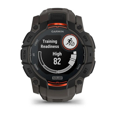 Garmin Instinct 3 Solar 50 мм, Black with Charcoal Band Garmin Instinct 3 Solar 50 мм, Black with Charcoal Band