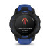 Смарт-часы Garmin Instinct 3, 45 мм, 22 мм, Bluetooth, Black with Bolt Blue, Черный с синим ремешком