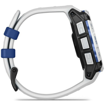 Смарт-часы Garmin Instinct 3, 45 мм, 22 мм, Bluetooth, Whitestone with Whitestone/Bolt Blue, Светло-серый