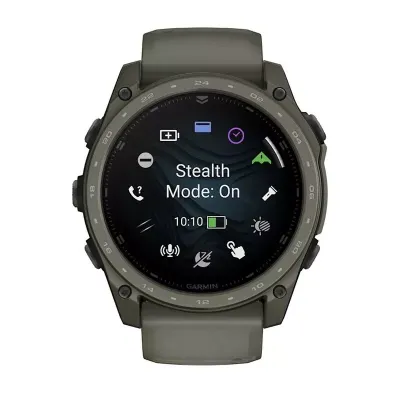 Смарт-часы Garmin Tactix 8 Amoled Sapphire, 51 мм, Bluetooth, Olive Drab, темно-зеленый