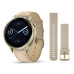 Смарт-часы Garmin Venu 4 41mm, 18 мм, Bluetooth, Lunar Gold Leather, Золотистый