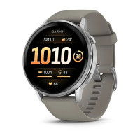 Смарт-часы Garmin Venu 4 45mm, Bluetooth, Silver Grey, серебристый с серым