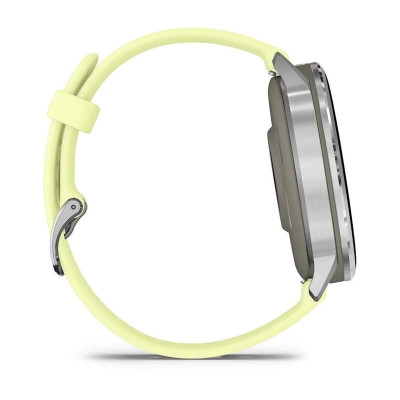 Смарт-часы Garmin Venu 4 45mm, Bluetooth, Silver Citron Green, серебристый с ярко-зеленым