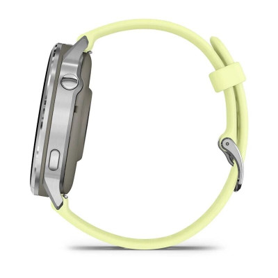 Смарт-часы Garmin Venu 4 45mm, Bluetooth, Silver Citron Green, серебристый с ярко-зеленым