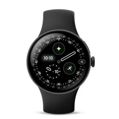 Смарт-часы Google Pixel Watch 4, 45 мм, Obsidian, Bluetooth, Matte Black/Obsidian, черный