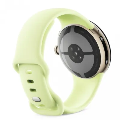 Смарт-часы Google Pixel Watch 4, 41 мм, Lemongrass, Bluetooth, Champagne Gold/Lemongrass, золотой/желтый