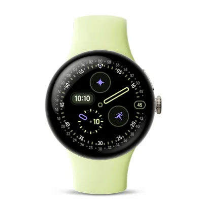 Смарт-часы Google Pixel Watch 4, 41 мм, Lemongrass, Bluetooth, Champagne Gold/Lemongrass, золотой/желтый