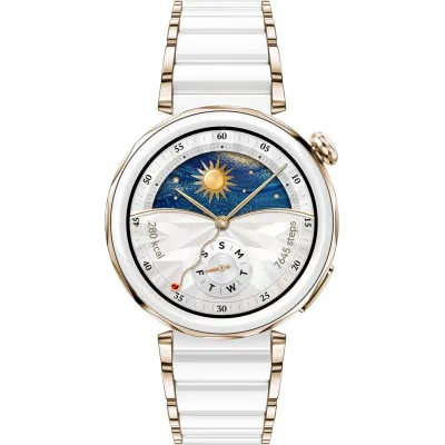 Умные часы Huawei Watch GT 5 Pro, 46 мм, керамический белый