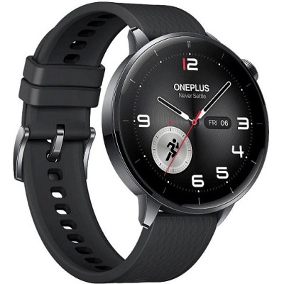 Смарт-часы OnePlus Watch 3, 43 мм, Bluetooth, Black Steel, чёрный стальной
